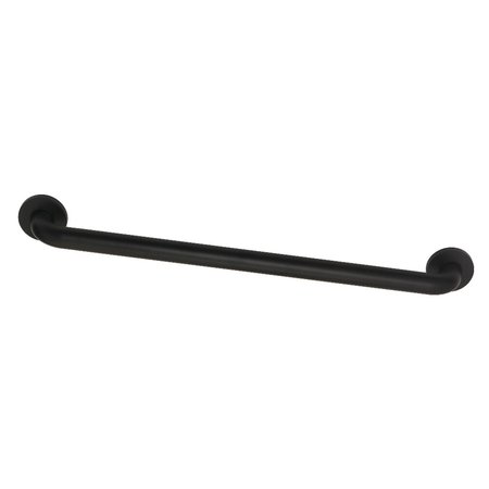 KINGSTON BRASS DR514240 24-Inch x 1-1/4-Inch O.D Grab Bar, Matte Black DR514240